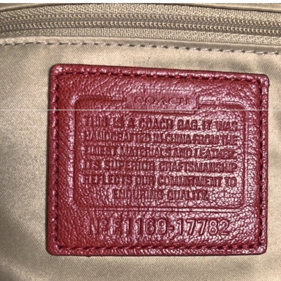 COACH®Flagship Chelsea Dowel Flap genuine leather Large Shoulder bag Orange - Picture 7 of 16